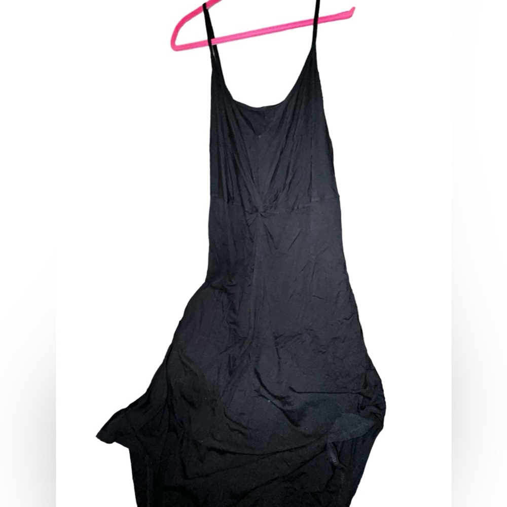 Ava & Viv Black Spaghetti Strap Maxi Dress NWT - Picture 2 of 5